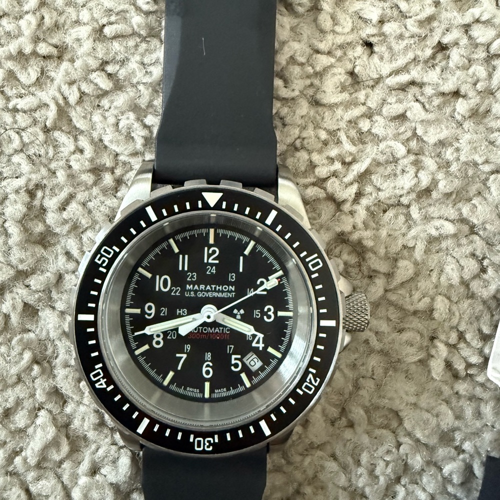 Marathon Black and Silver Watch
